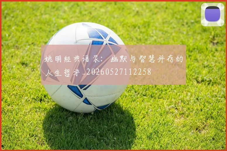 姚明经典语录：幽默与智慧并存的人生哲学_20260527112258
